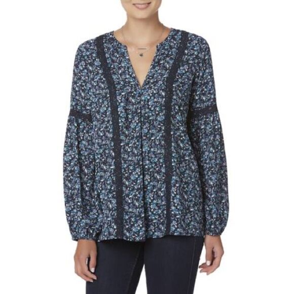 ✨ Simply Styled Women's Peasant Top - Floral✨ - Picture 1 of 1